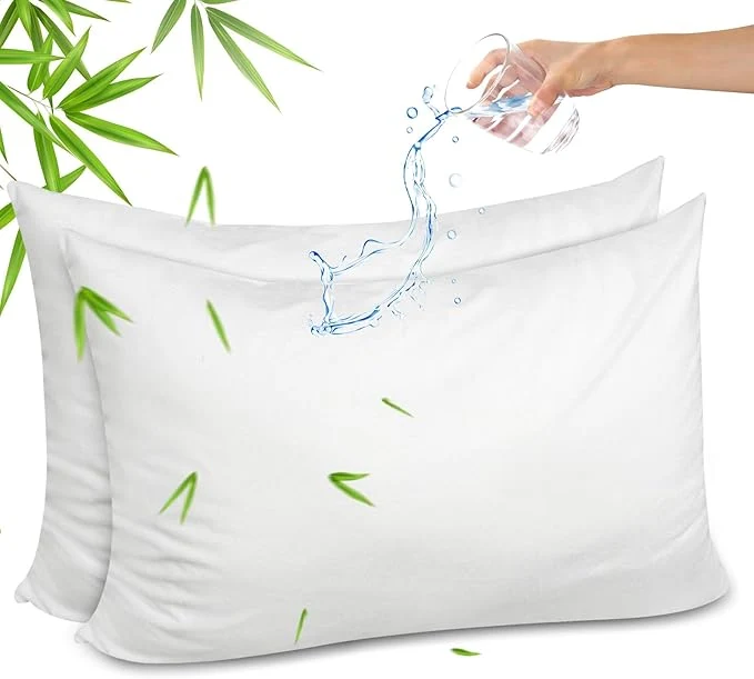 Carefully Designed Gogreen Bamboo Rayon Waterproof Pillow Protector Breathable Pillow Cover Official
