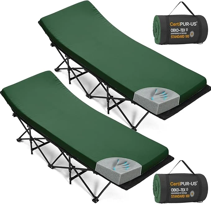 Genuine CYMULA Camping Cot Mattress 2in Memory Foam Sleeping Pad Soft Warm Non-Slip Sustainable