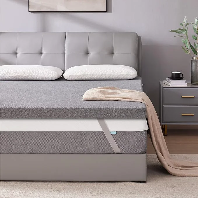 Soft SINWEEK 3 Inch Gel Memory Foam Mattress Topper Full Size Pad Unique