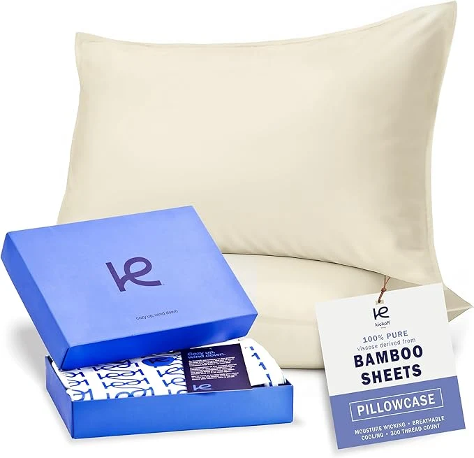 Unique Kickoff Viscose Bamboo Pillowcase Organic Hidden Zippered Viscose Bamboo Traditional