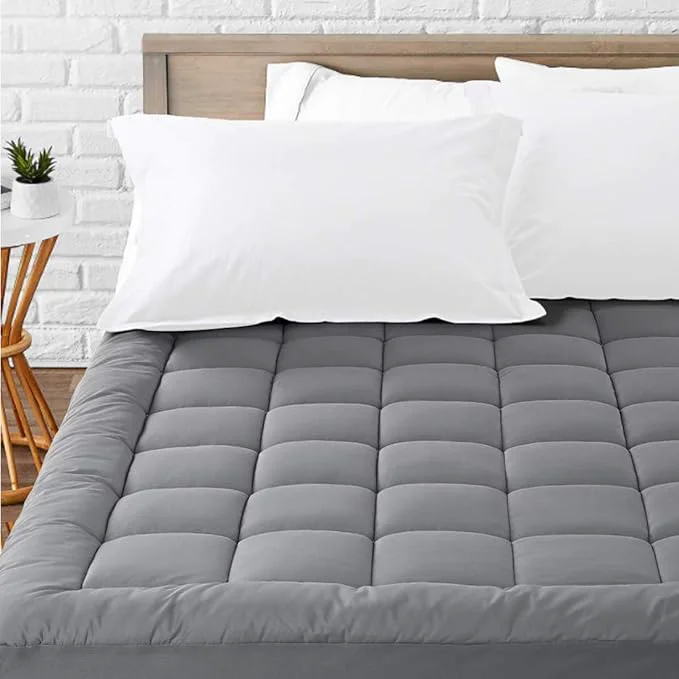 Clean LEISURE TOWN Cotton Mattress Pad Queen Size Fitted Quilted Mattress Cover Enhanced