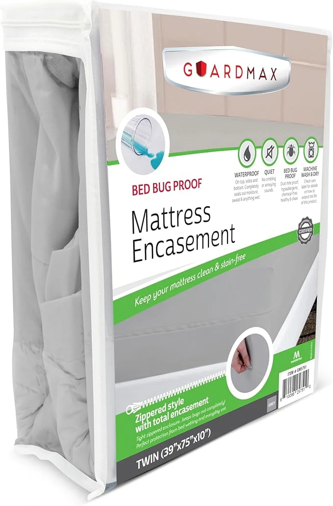 Excellent Guardmax Jersey Knitted Twin Zippered Mattress Encasement Fashionable