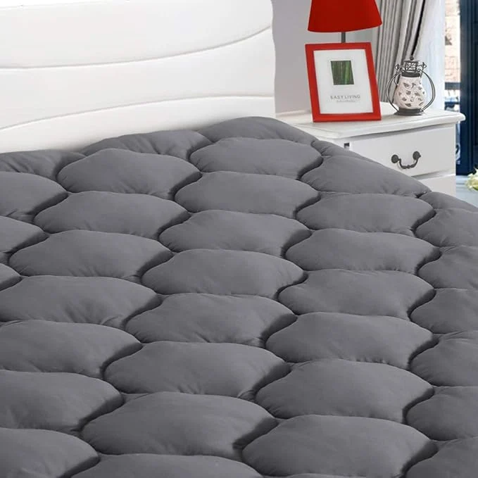 Versatile LEISURE TOWN Cotton Twin Mattress Pad Fitted Quilted Mattress Cover Pillow Top Top-Quality