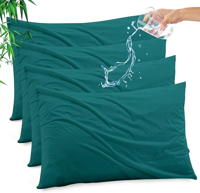 Stylish Gogreen Bamboo Rayon Waterproof Pillow Protector Breathable Pillow Cover Next-Generation