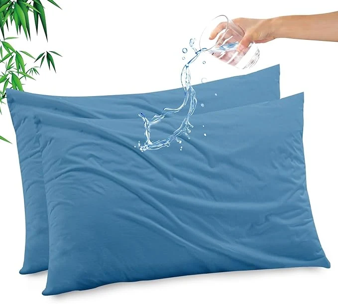 Exceptional Gogreen Bamboo Rayon Waterproof Pillow Protector Breathable Pillow Cover Pure
