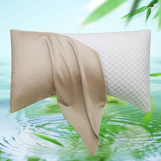 Contemporary Cooling Curved Pillow Cases Traditional