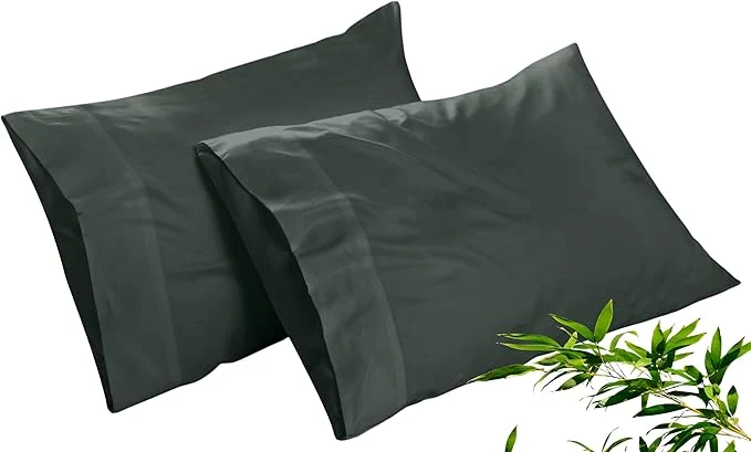 Official Royale Linens Cooling Pillow Cases Standard Size Set of 2- Rayon Derived Practical