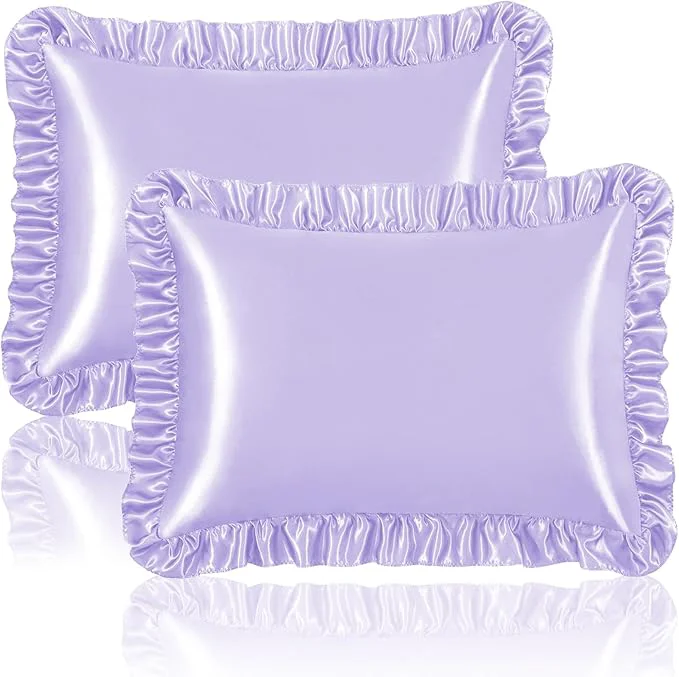Efficient Homiest Ruffle Satin Pillowcase Durable