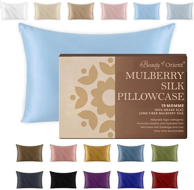 Fashionable 19 Momme Premium Mulberry Silk Pillowcase First-Class