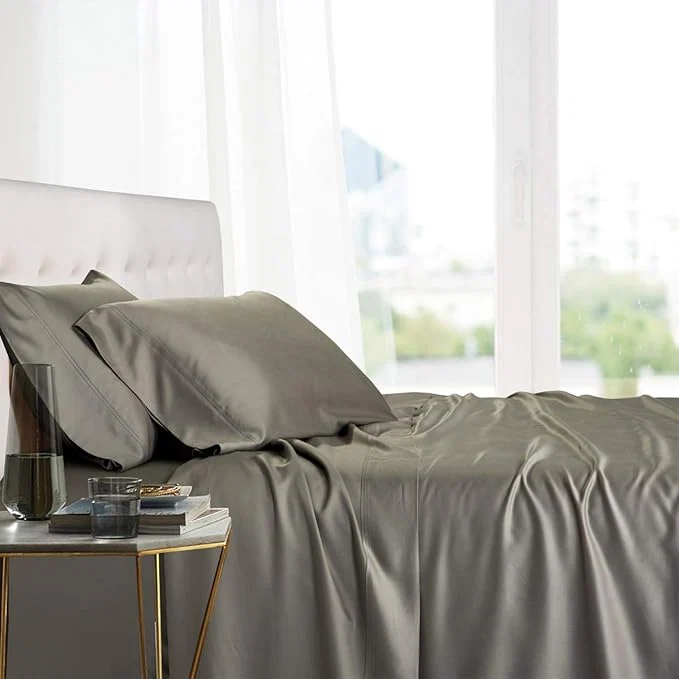 Modern Royal Hotel Bedding Natural Viscose Made from Bamboo Sheets Soft Cooling Sustainable