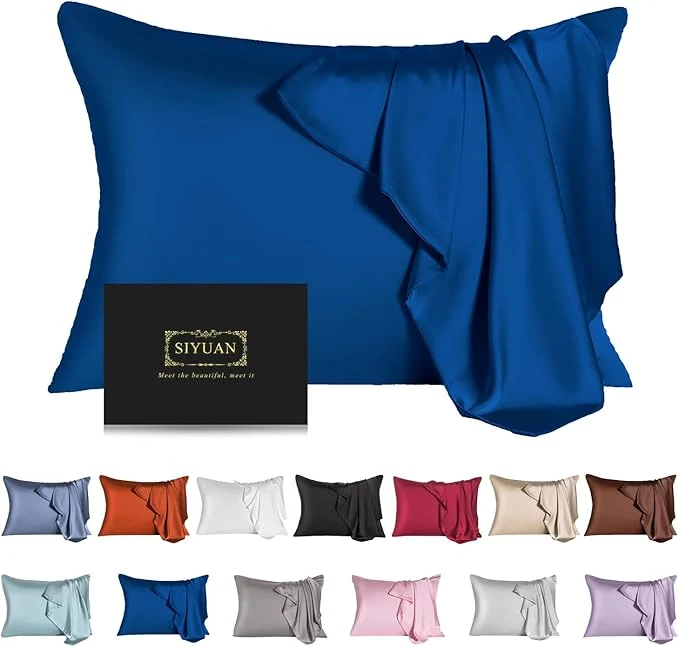 Premium Material Mulberry Silk Pillowcase for Hair and Skin King Size Cooling Silk Pillow Case Breathable