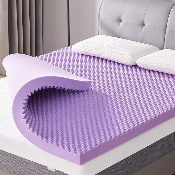 Luxury SINWEEK 3 Inch Egg Crate Memory Foam Mattress Topper King Size Soft Mattress Elegant