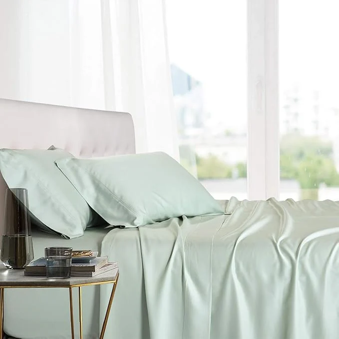 Durable Royal Hotel Bedding Natural Viscose Made from Bamboo Sheets Soft Cooling Sustainable