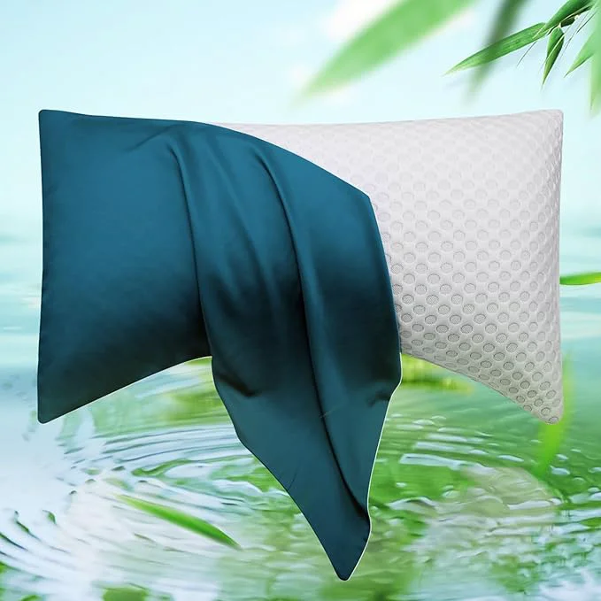 Soft ELIBABA Cooling Bamboo Side Sleeper Pillowcase King Size 20x36 Inches Eco-Friendly
