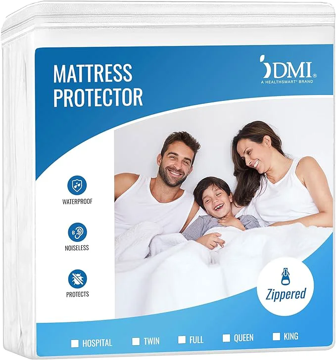 Enhanced DMI Waterproof Mattress Protector and Mattress Cover Encased Zippered Fit Verified