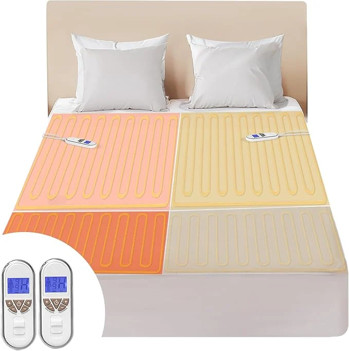 Dependable Bwarm Premium Multi-Zone Heated Mattress Pad Cal King Dual Control 72 x 84 Functional