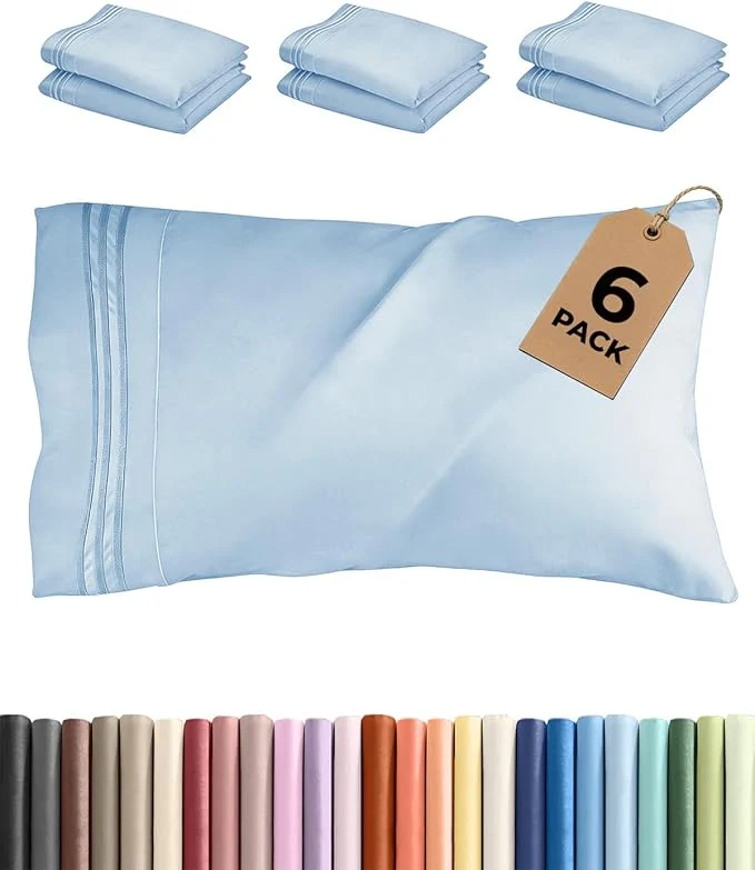 Powerful King Pillow Cases Set of 6 Detailed