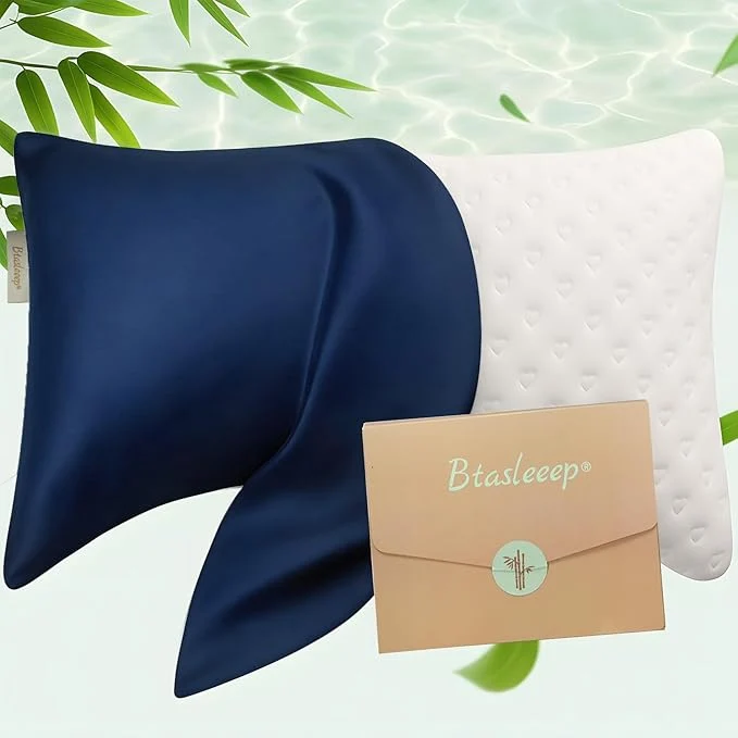 Traditional Cooling Curved Pillowcase for Side Sleeper Pillow High-End