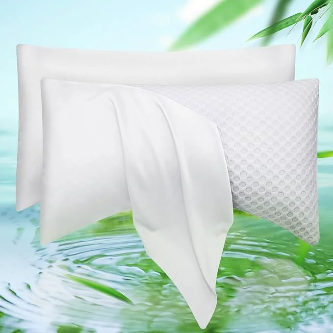 Original Cooling Side Sleeper Pillow Cases King Size Set of 2 Organic