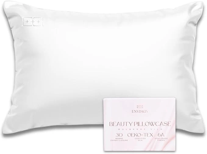 Enhanced Mulberry Silk Pillowcase Infused Soft
