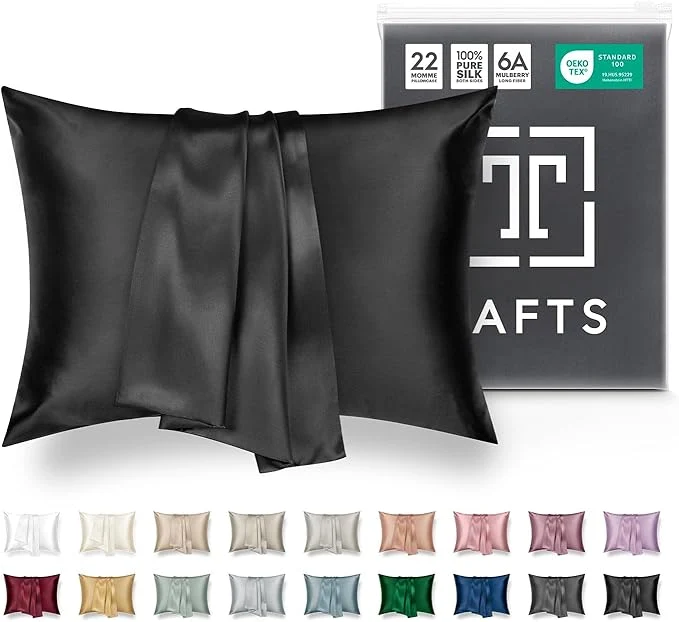 Comfortable Tafts Pillow Cases - 22mm Pure Mulberry 6A Silk Pillowcase Easy-to-Use