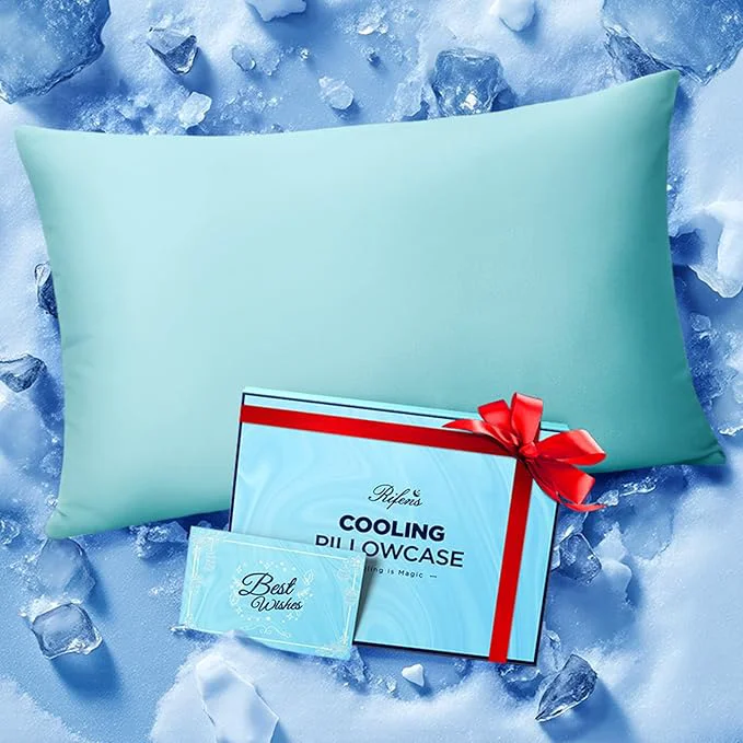 Premium Material Ice Cooling Pillowcase for Hot Sleepers Instantly Cool Stays Cold All Night Carefully Designed