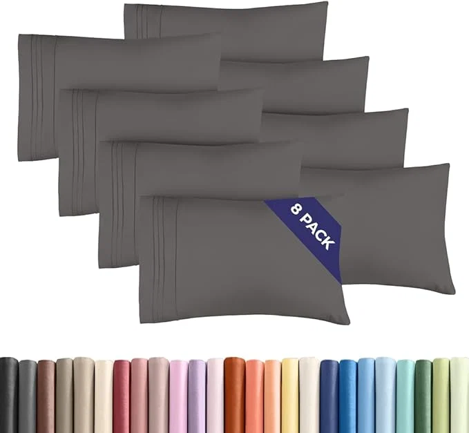 Effective Standard Pillow Cases Set of 8 Soft