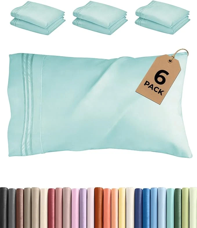 Minimalist Standard Pillow Cases Set of 6 Responsible