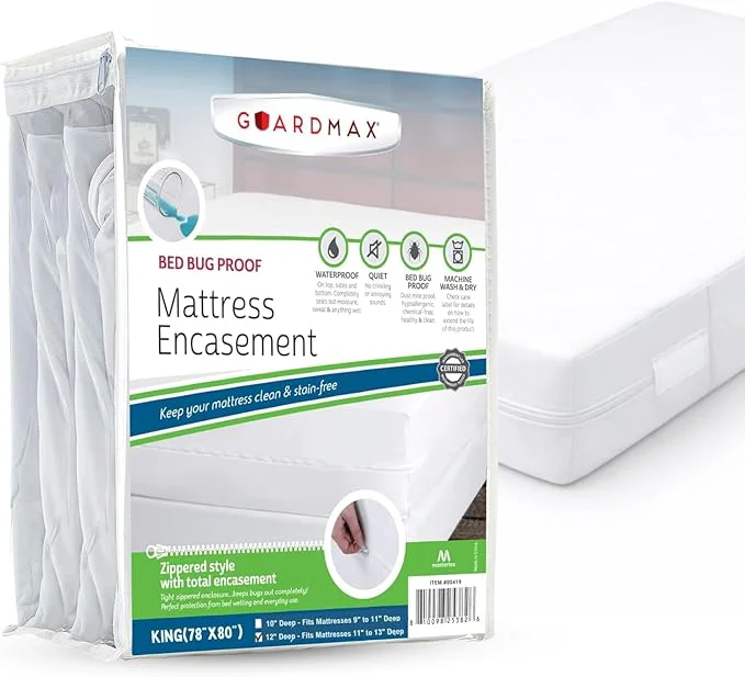 Carefully Designed Guardmax Jersey Knitted King Zippered Mattress Encasement Verified