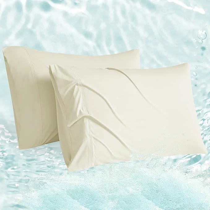 Fashionable Accuratex Cooling Pillow Cases Queen Size Set of 2 Envelope Soft Breathable Specialty