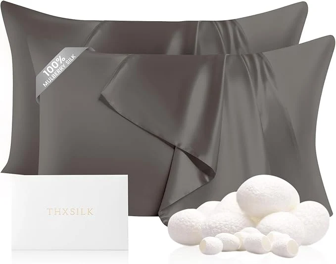 Classic THXSILK Set of 2 Silk Pillowcases Fine Crafted