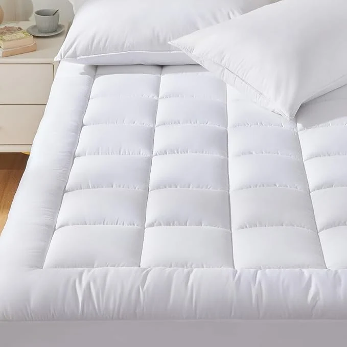 Relaxed CozyLux Twin Extra Long Size Mattress Pad Pillow Top Cotton Cooling Twin XL Classic