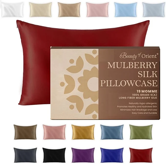Elegant 19 Momme Premium Mulberry Silk Pillowcase Versatile