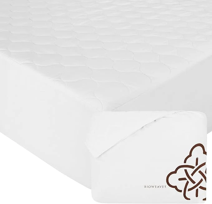 Easy-to-Use Bioweaves Organic Cotton Mattress Pad Cover GOTS Cooling 300 Classic