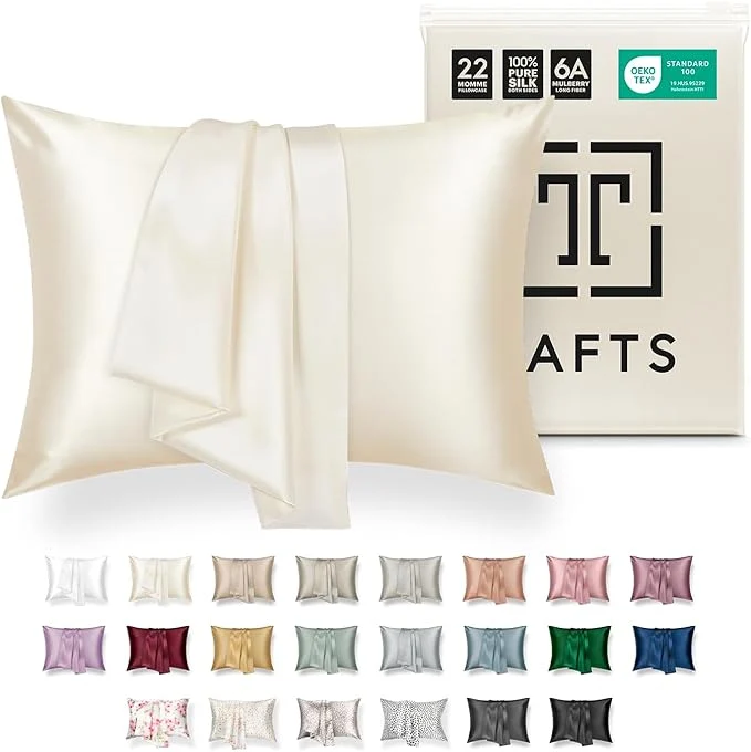 Premium Material Tafts Pillow Cases - 22mm Pure Mulberry 6A Silk Pillowcase Professional