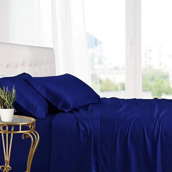 Breathable Royal Hotel Bedding Natural Viscose Made from Bamboo Sheets Soft Cooling Relaxed