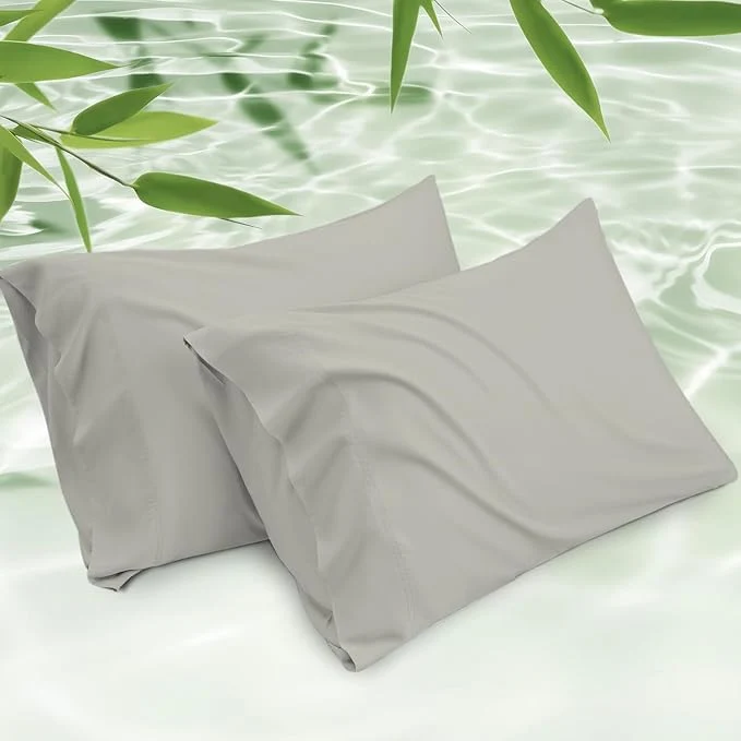 Versatile Kamas Oversized Bamboo Pillowcase Set of 2 Naturally Grown Ultra Soft Refined