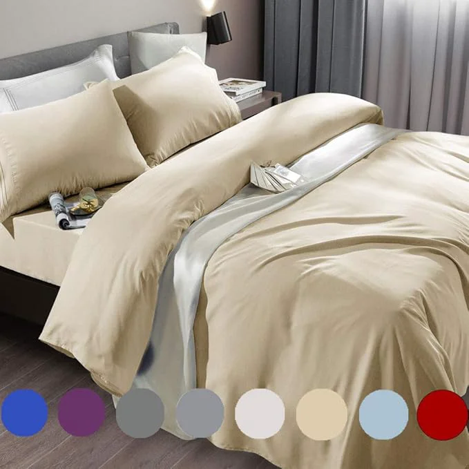 Crafted SONORO KATE Bed Sheet Set Super Soft Microfiber 1800 Thread Count Luxury Reliable