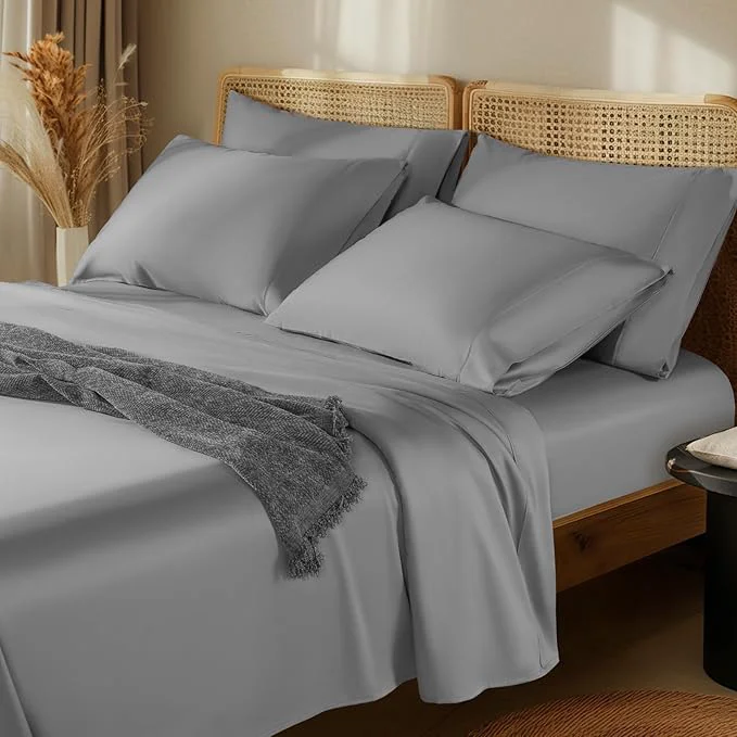 Trusted LBRO2M 1000 Thread Count Egyptian Cotton Sheets Set 6 Piece Sets Queen Bed Proven