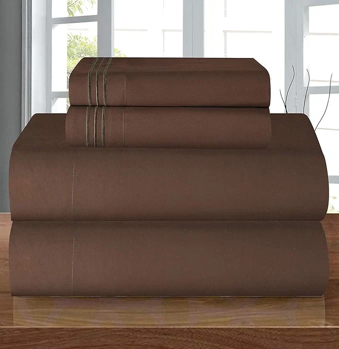 Versatile Elegant Comfort Luxury Quality Microfiber 5-Piece 1500 Premium Hotel Sheet