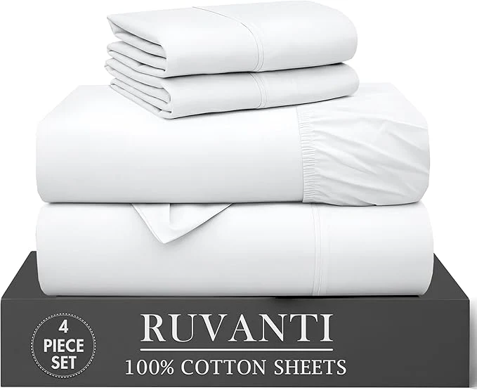 Refined RUVANTI 4 Pcs Cotton Sheets Verified