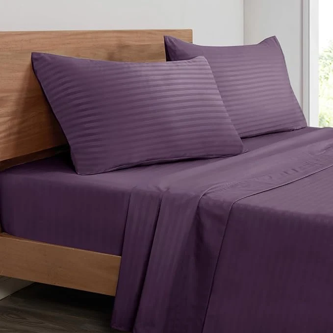Unique Mejoroom Striped Queen Size Sheet Set Original Design