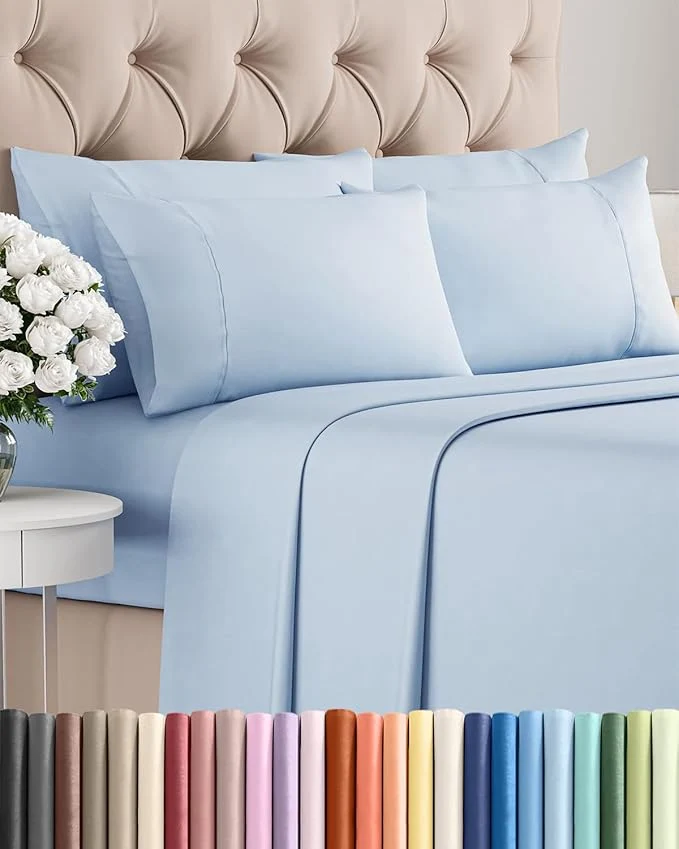 Breathable Queen 6 Piece Sheet Set World-Class