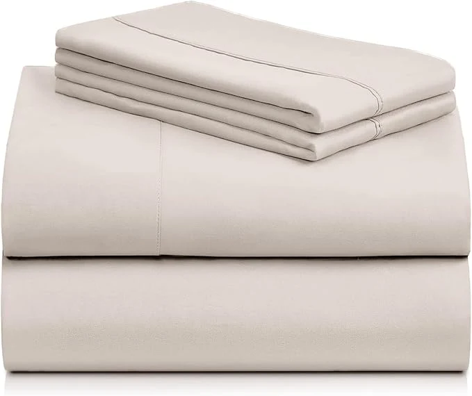Durable LuxClub 4 PC Sheet Set Bed Sheets Deep Pockets 18 Eco Friendly Wrinkle Easy-to-Use