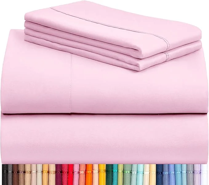 Artisan LuxClub 4 PC Sheet Set Bed Sheets Deep Pockets 16 Eco Friendly Wrinkle Detailed