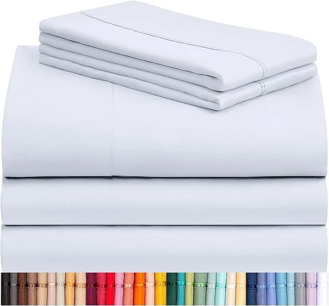 Fashionable LuxClub 5 PC Sheet Set Bed Sheets Deep Pockets 16 Eco Friendly Wrinkle Modern