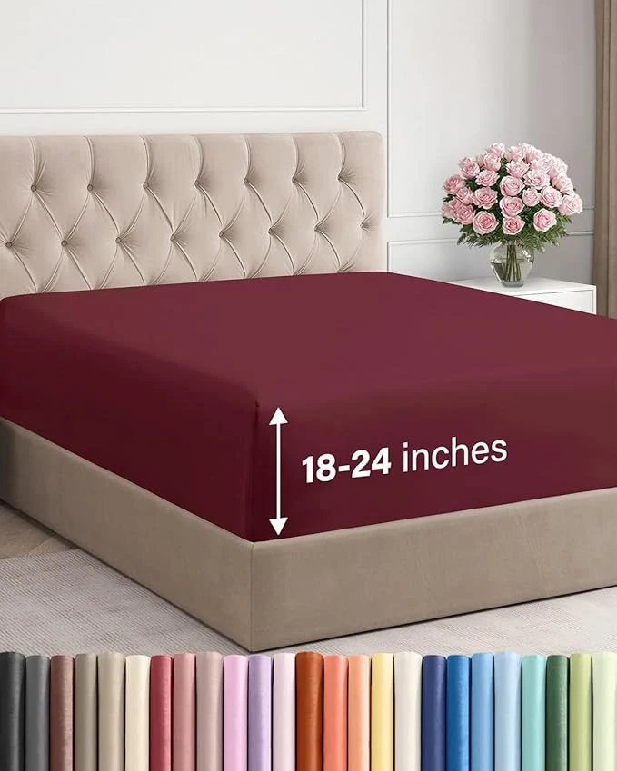 Smooth Extra Deep Cal King Fitted Sheet Authentic