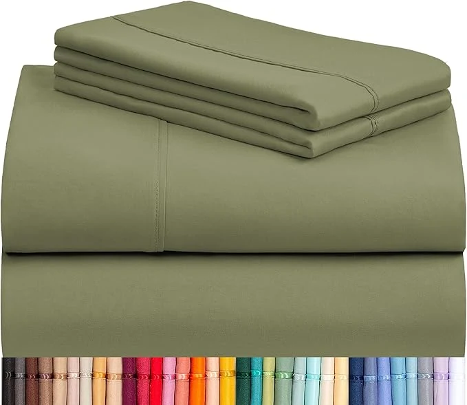 High-Quality LuxClub 4 PC California King Sheet Set Deep Pockets Wrinkle Cooling Bed Exclusive