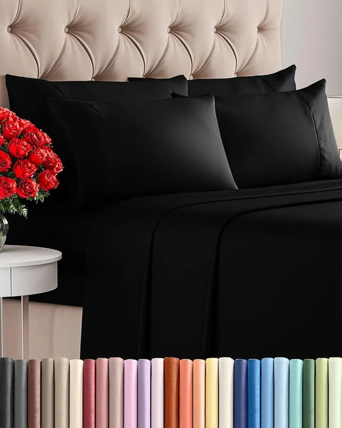 Clean Cal King 6 Piece Sheet Set Sustainable