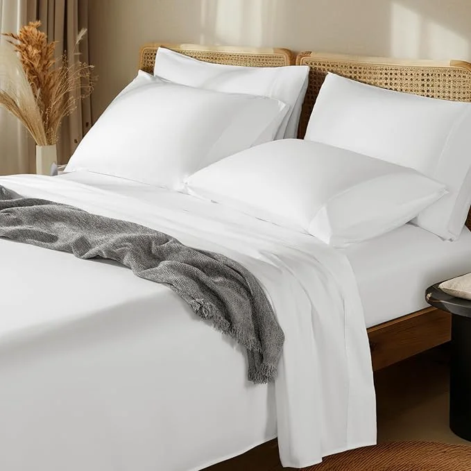Organic LBRO2M 1000 Thread Count Egyptian Cotton Sheets Set 6 Piece Sets Premium
